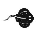 Stingray fish icon, simple style Royalty Free Stock Photo