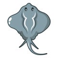 Stingray icon, cartoon style