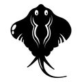 Stingray icon, simple style Royalty Free Stock Photo
