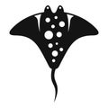 Stingray icon simple vector. Sea animal Royalty Free Stock Photo
