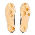 Stinky feet concept isolated on white background Royalty Free Stock Photo