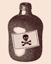 Stippled Bottle of Poison