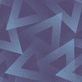 Stippled Triangles Texture Trendy Seamless Pattern Blue Violet Abstract Background Royalty Free Stock Photo