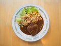 Stir-fried beef noodle Royalty Free Stock Photo