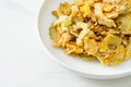 Stir Fried Bitter Gourd with Egg Royalty Free Stock Photo