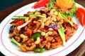 Stir-fried chicken with cashew nuts Royalty Free Stock Photo