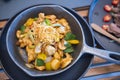 Stir fried chicken with cashew nuts Royalty Free Stock Photo