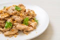 stir-fried chicken with garlic Royalty Free Stock Photo