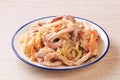 Stir-fried Chinese sauerkraut with pork stomach