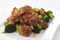 Stir fried crispy fish with broccoli