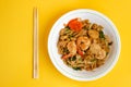 Stir fried flat rice noodle Royalty Free Stock Photo