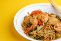 Stir fried flat rice noodle Royalty Free Stock Photo