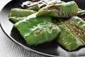 Stir-fried green peppers