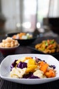 Stir-fried Mixed Vegetables carrot , cabbage and pineapple