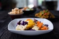 Stir-fried Mixed Vegetables carrot , cabbage and pineapple