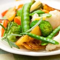 Stir-fried mixed vegetables with rosemary