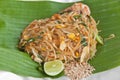 Stir-fried noodle Pad Thai. Royalty Free Stock Photo
