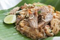 Stir-fried noodle Pad Thai. Royalty Free Stock Photo