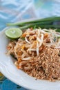 Stir-fried noodle, Pad Thai Royalty Free Stock Photo