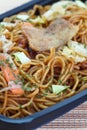 Stir fried noodle yakisoba Royalty Free Stock Photo