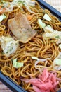 Stir fried noodle yakisoba Royalty Free Stock Photo