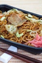 Stir fried noodle yakisoba Royalty Free Stock Photo