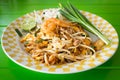 Stir fried noodles with shrimp, phat-thai