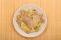 Stir-fried pork and cabbage Royalty Free Stock Photo