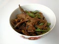 Stir-fried pork liver