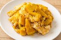 Stir Fried Pumpkin with Egg Royalty Free Stock Photo