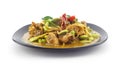Stir fried riang parkia seed with chicken