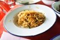 Stir fried rice noodles or pad mee korat