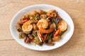 Stir-Fried Sea Cucumber with Shrimps