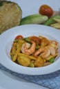 Stir fried shrimp with Sweet and Sour sauce