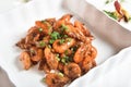 Stir fried Shrimps Royalty Free Stock Photo