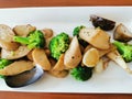 Stir fried vegetable and mushroom Royalty Free Stock Photo