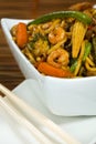 Stir fried with vegetable and shrimp