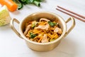 stir-fried yakisoba noodles with chicken