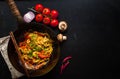 Stir fry noodles Royalty Free Stock Photo