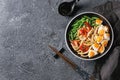 Stir fry udon noodles Royalty Free Stock Photo