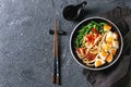 Stir fry udon noodles Royalty Free Stock Photo