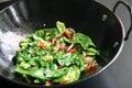 Stir Fry Vegetables on Frying Pan