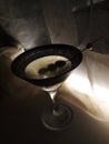 The Dirty Martini in glass. Royalty Free Stock Photo