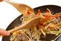 Stirfry beef chow mein Royalty Free Stock Photo