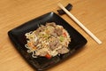 Stirfry beef chow mein