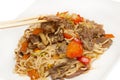 Stirfry beef chow mein Royalty Free Stock Photo