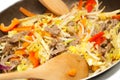 Stirfry beef chow mein Royalty Free Stock Photo