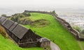 Stirling Castle yard and defence walls to walk around in autumn season, Scotland