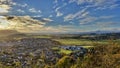 Stirling Scotland from Wallace Monument Royalty Free Stock Photo