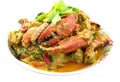 Stirred Fried Crab Royalty Free Stock Photo